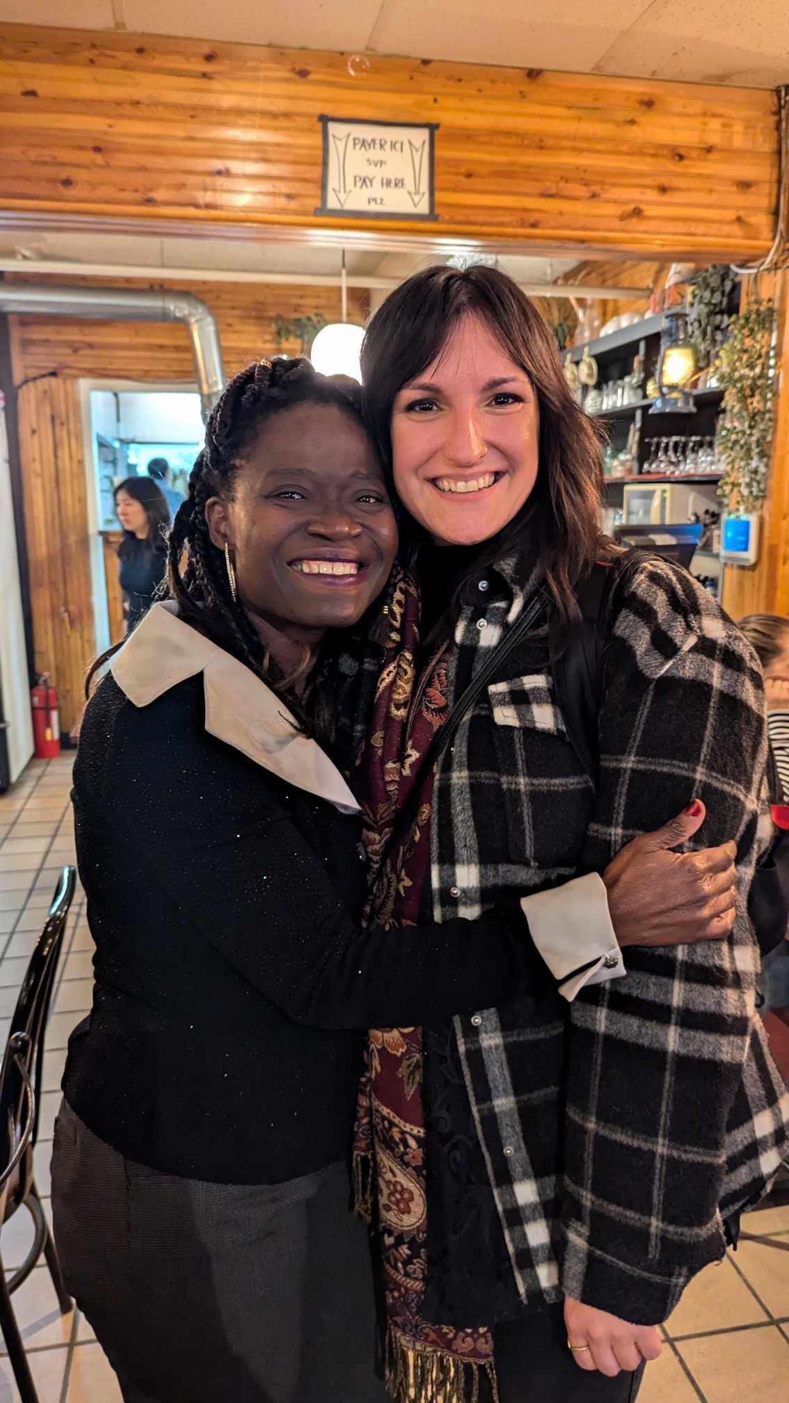 Jess Déziel et Jocelyne Thibault, après un réseautage
